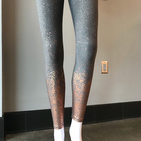 beyond yoga ombre leggings rose gold
